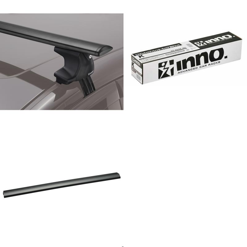 INNO(イノー) ミツビシ アウトランダー(GN0W レール無)用 エアロベース(スルー短)セット XS250BK+K635+XB130BK