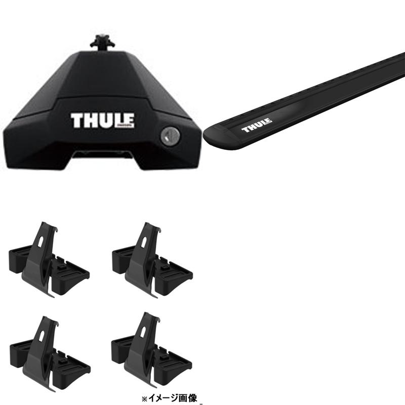 Thule(スーリー) トヨタ プリウス(ZVW6#)用 ウイングバーEVOセット ブラック TH7105+TH7114B+5367|ナチュラム 支店