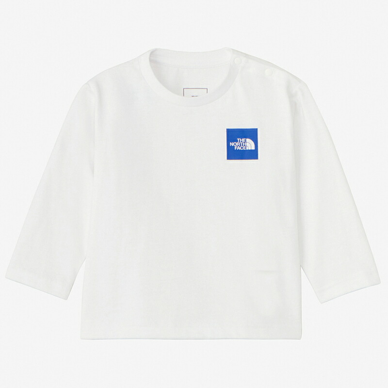 ロングスリーブ スモール スクエア ロゴ ティー ベビー 80 ホワイト4