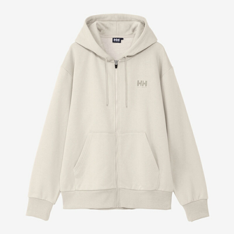 HHロゴ フルジップ スウェットフーディー L アイボリー(IV)