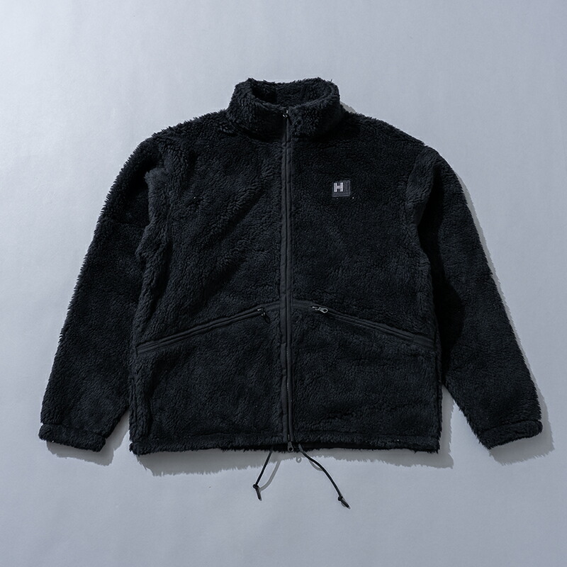 ファイバーパイル ウールコットンジャケット M ブラック