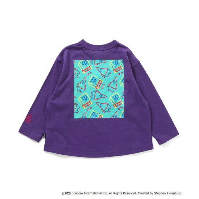 スポンジボブコラボ　長袖カットソー ブラック スポンジボブコラボ 長袖カットソー ブラック - メルカリ