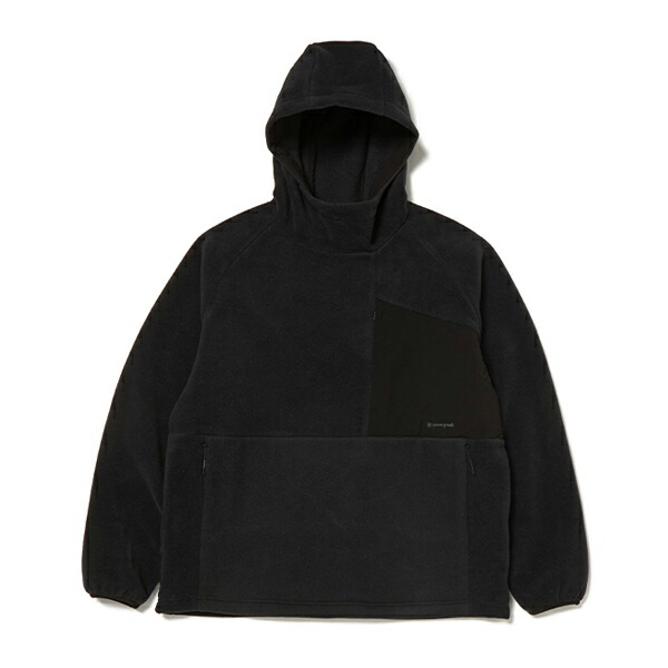 Double Face Fleece Hoodie L Black