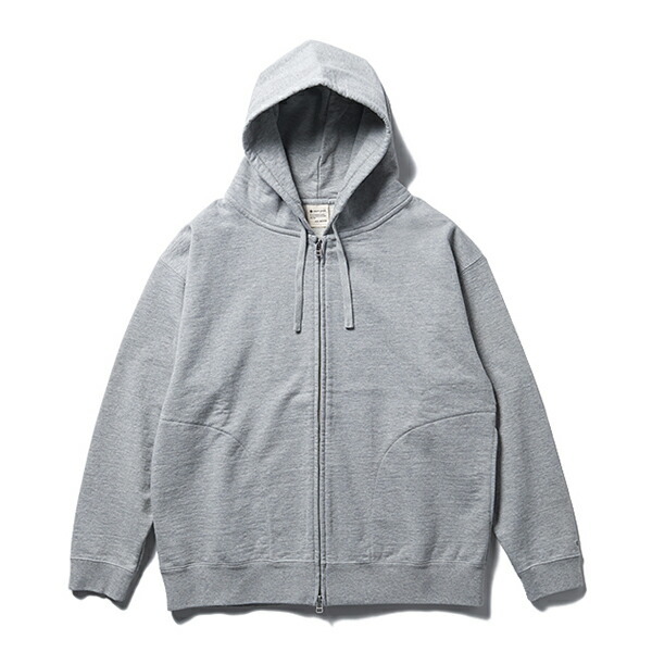 Recycled Cotton Zip Up Hoodie M M.Grey