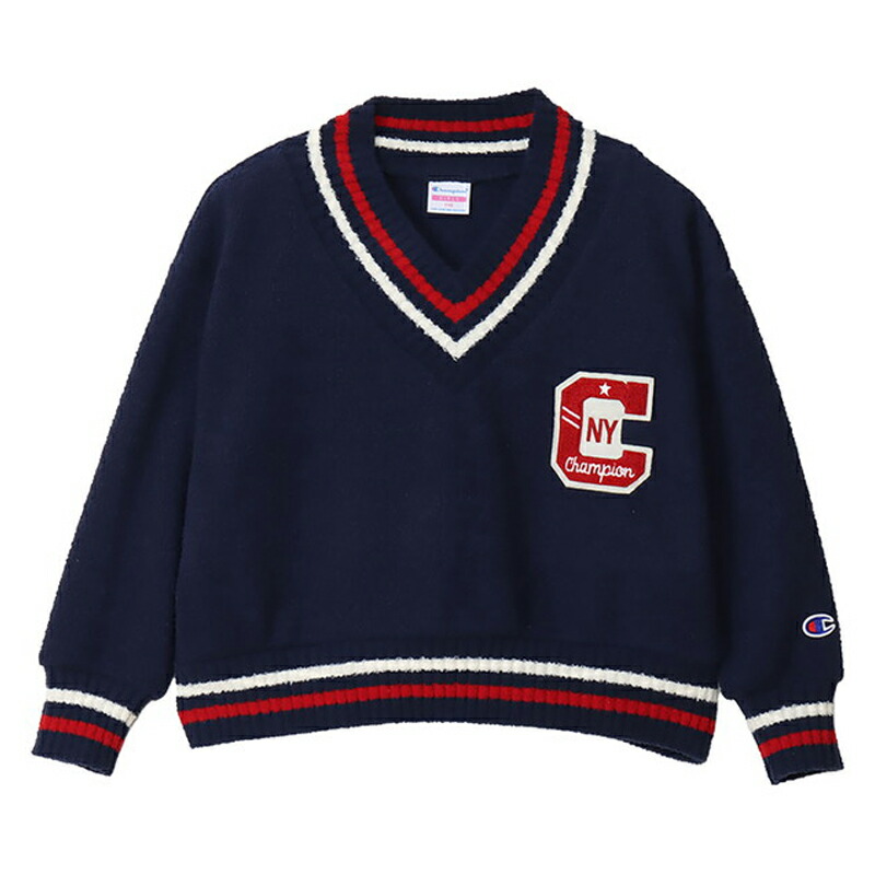 V NECK SHIRT 130 ネイビー(370)