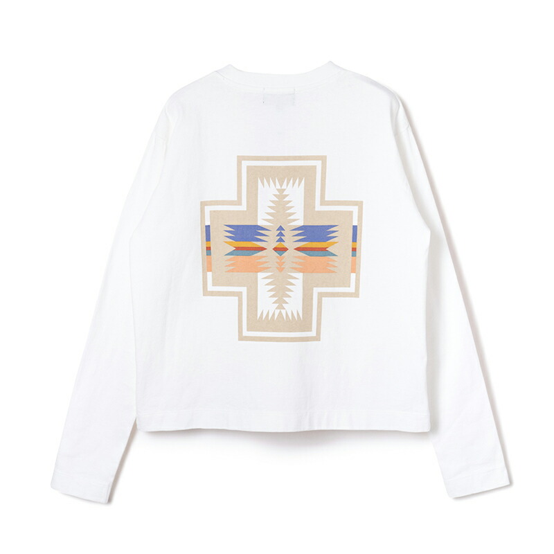 【24秋冬】L/S バックプリントタイトティ (ウィメンズ) F オフホワイト (Harding)