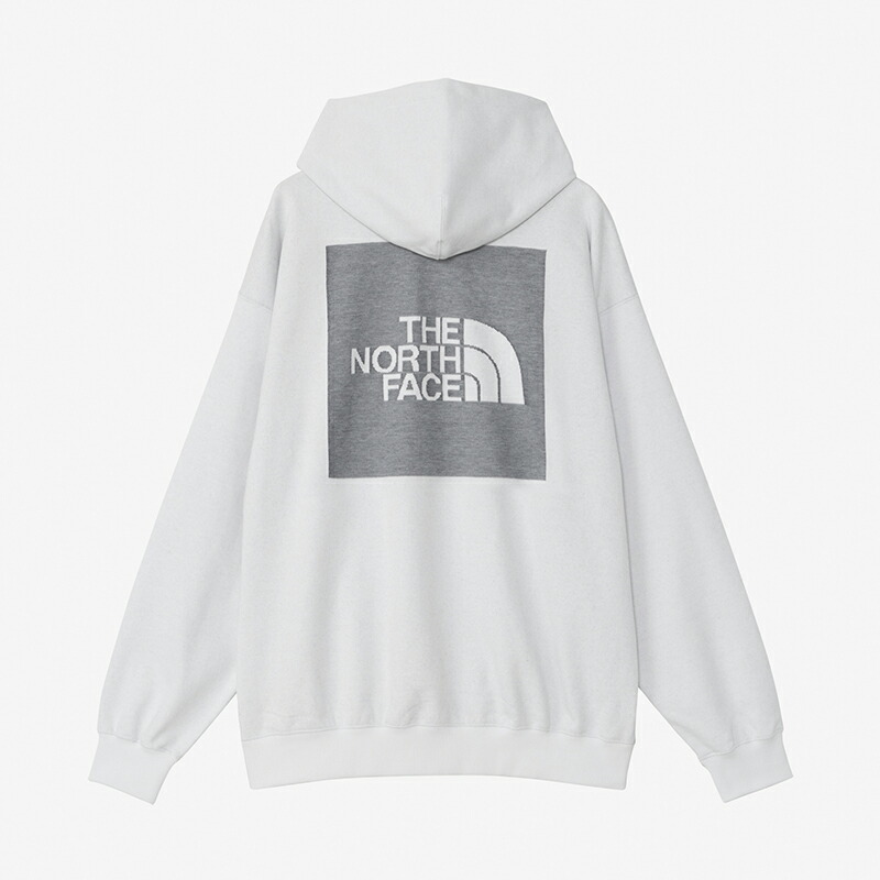 ジャカード バック スクエア ロゴ フーディー ユニセックス M ホワイト