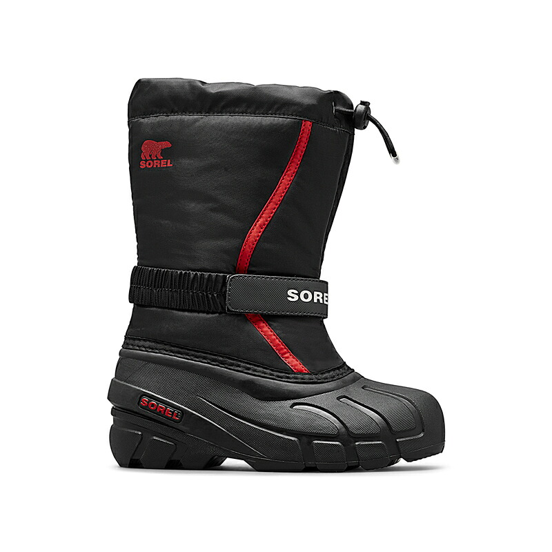 SOREL(ソレル) ユースフルーリー 2/20.0cm 015(Black、Bright Red) NY5192
