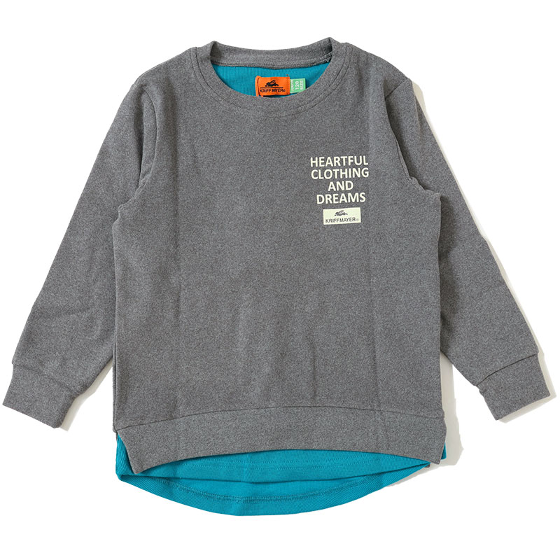 モチノビフェイクT キッズ 120 15)GRAY