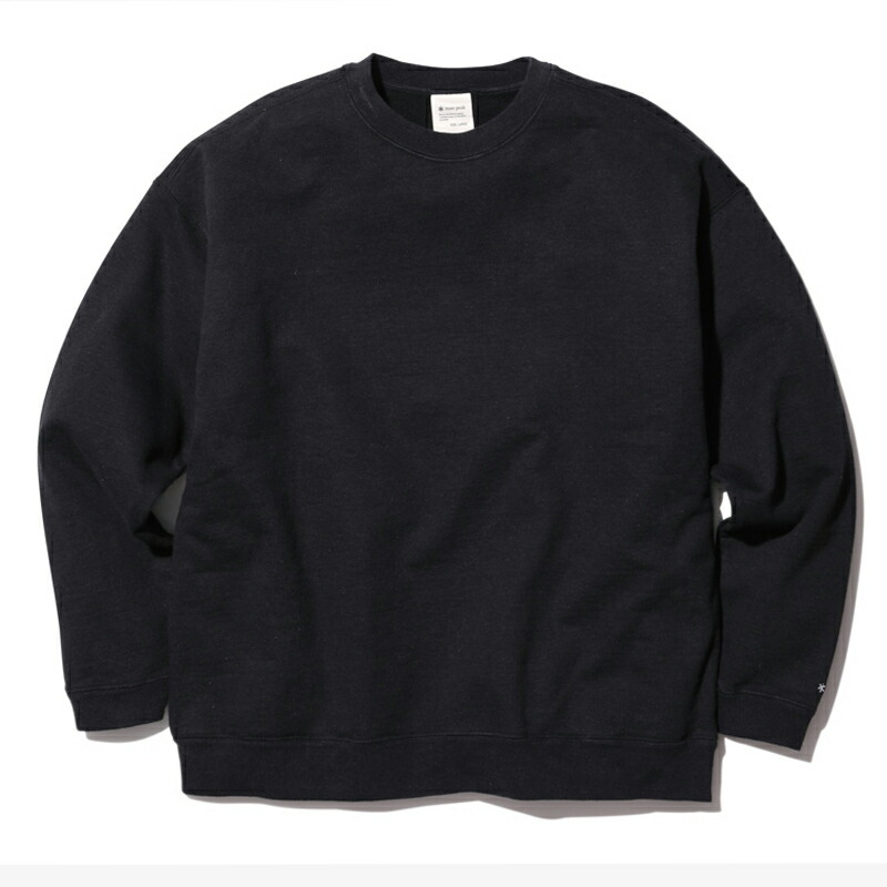 Recycled Cotton Pullover M Black