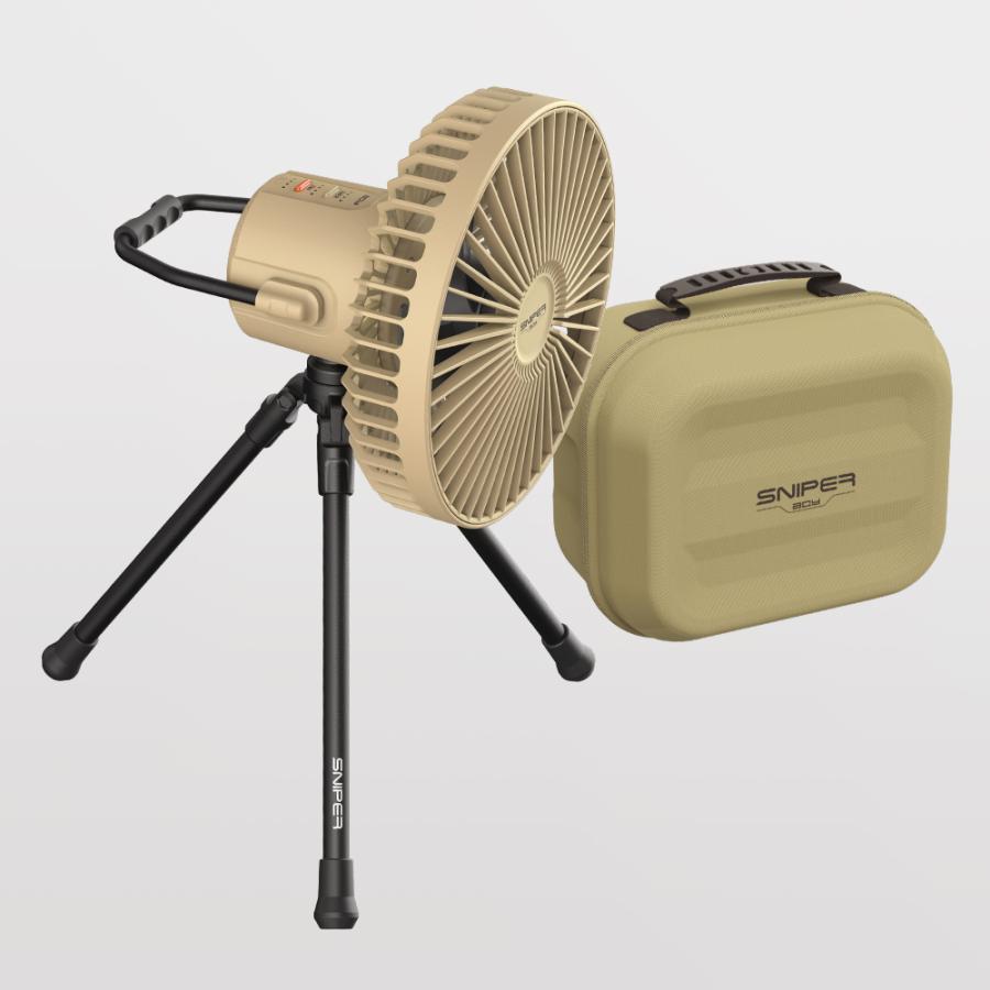JHQ(ジェイエイチキュー) スナイパーファンプロ1(充電式扇風機) ベージュ AS00001