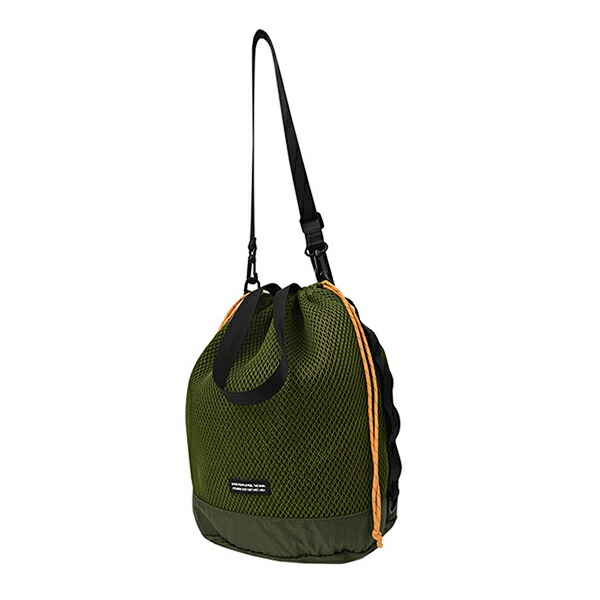 W-MESH DRAWSTRING SHOULDER ONE SIZE KHAKI