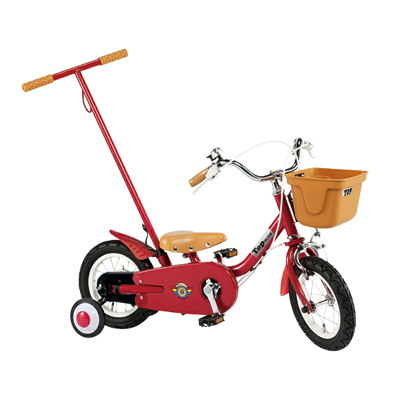 トップ(TOP) いきなり自転車 押し手付き自転車 2-6歳 12インチ スカーレット 4938402975199｜ナチュラム 支店