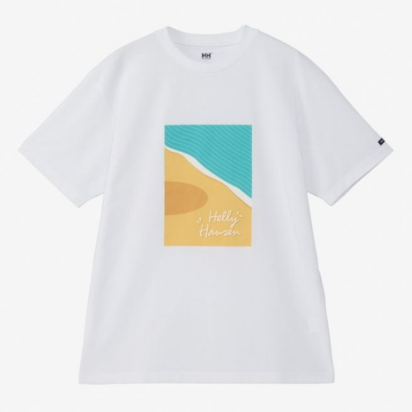 ショートスリーブ プリント バスクティー M クリアホワイト(CW)