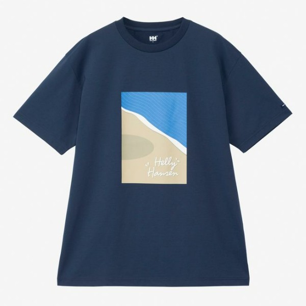 ショートスリーブ プリント バスクティー M オーシャンネイビー(ON)