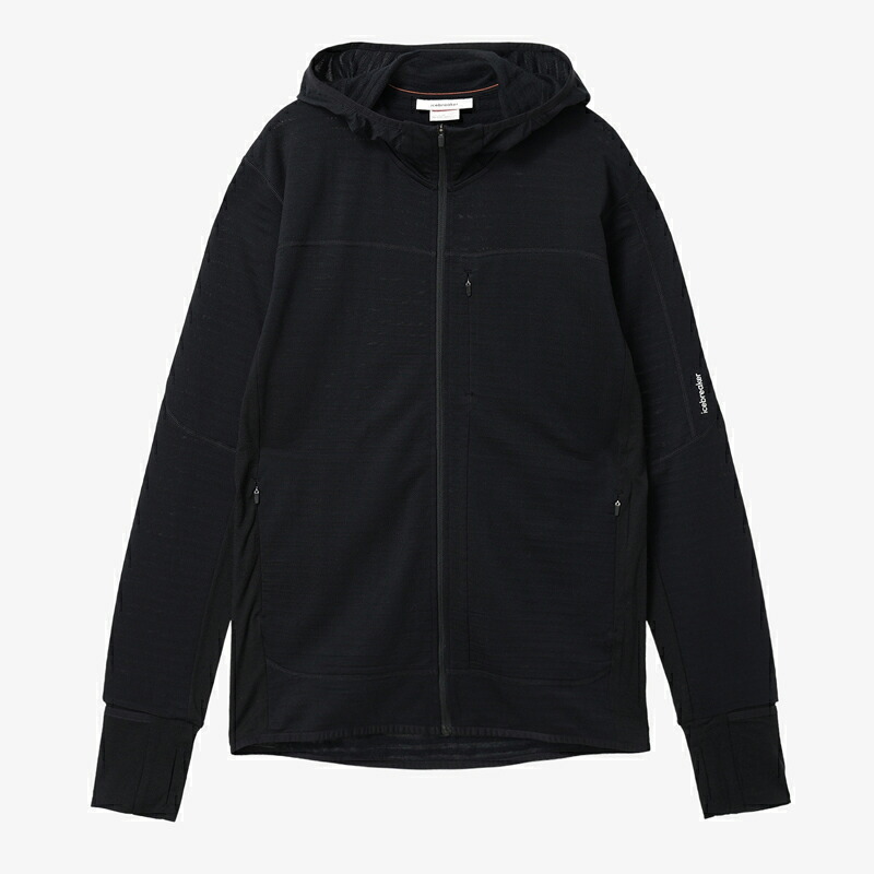 icebreaker(アイスブレイカー) メリノB 300 リアルフリース ディセンダー LS ジップフーディー メンズ IB0A57CQ 全2サイズ
