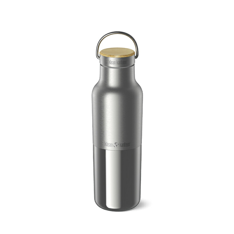 【最大3,000円OFFクーポン10/1～3】 klean kanteen(クリーンカンティーン) ライズ クラシック バンブー16oz ステンレス 473ml ブラッシュドステンレス 19322171488016
