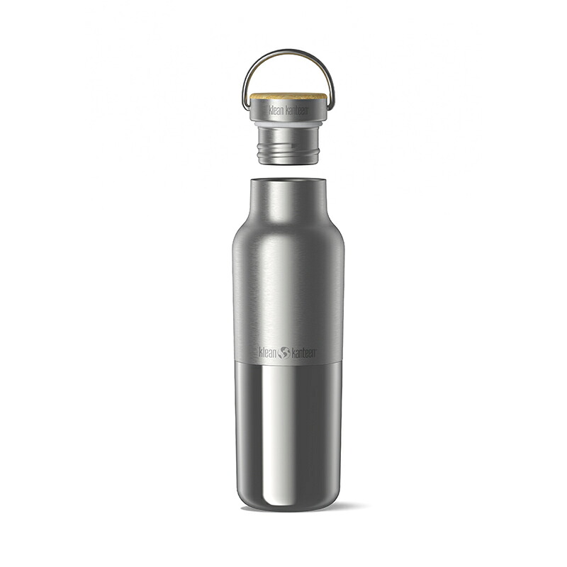 【最大3,000円OFFクーポン10/1～3】 klean kanteen(クリーンカンティーン) ライズ クラシック バンブー16oz ステンレス 473ml ブラッシュドステンレス 19322171488016