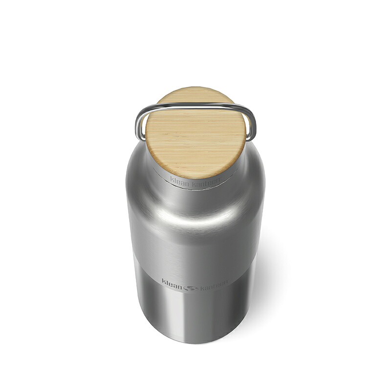 【最大3,000円OFFクーポン10/1～3】 klean kanteen(クリーンカンティーン) ライズ クラシック バンブー16oz ステンレス 473ml ブラッシュドステンレス 19322171488016