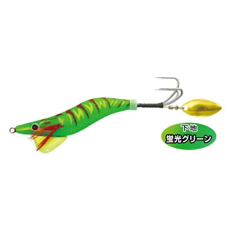 楽天市場】蛸墨族 タコエギ ミドリエビ 3.5号 25g 船タコ釣り