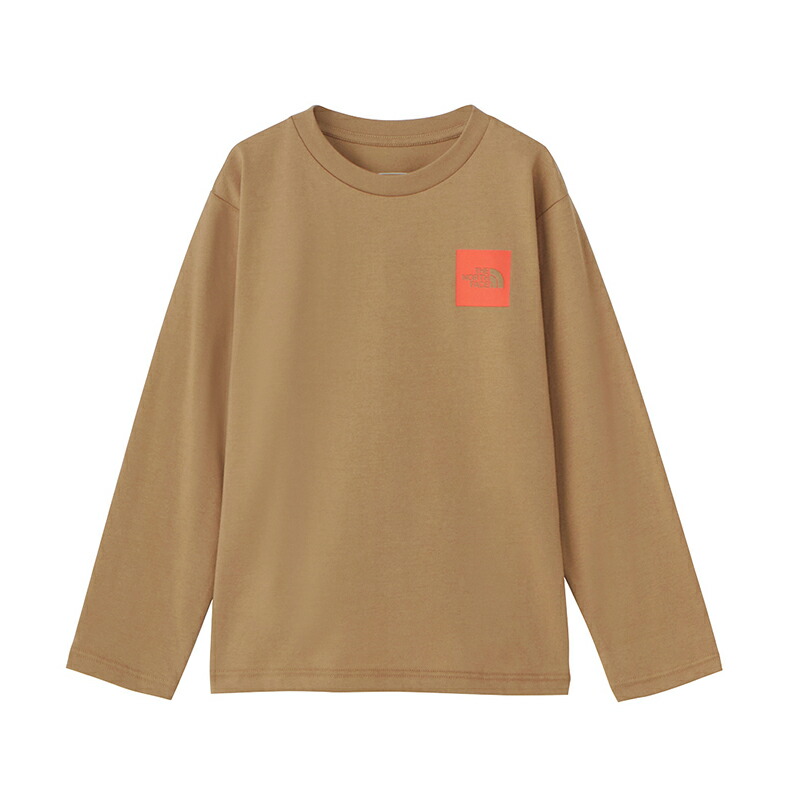 ロングスリーブスモールスクエアロゴティー キッズ 100 ケルプタン(KT)