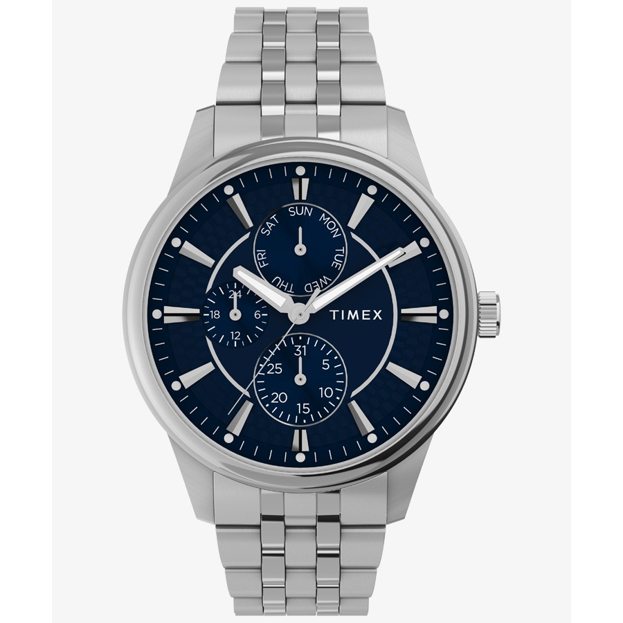 TIMEX(タイメックス) 【国内正規品】シカゴ マルチファンクション シルバー/ブルー TW2Y21500|ナチュラム 支店