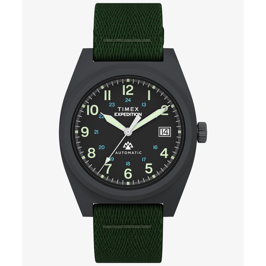 TIMEX(タイメックス) 【国内正規品】エクスペディション キャップストーン オートマチック グリーン/ブラック TW2Y39800｜ナチュラム 支店