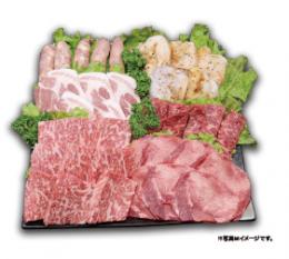 スタンダード焼肉セット 5~6人分 *タレ 胡椒付き 【クール(冷凍)便】<br>本格焼肉を素敵な仲間と共に。<br>食品 肉 ギフト プレゼント お取り寄せグルメ