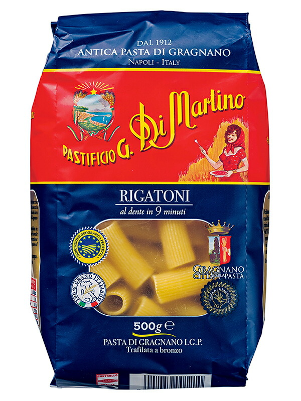 ディ マルティーノ リガトーニ IGP No.121 500g Di Martino Rigatoni di Gragnano I.G.P. [パスタ  ショートパスタ マカロニ スパゲティ] | ナヴェデヴィーノ