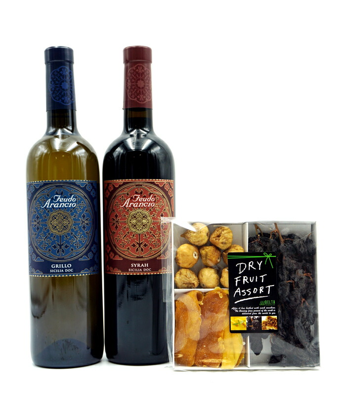 【楽天市場】【送料無料】【おうちセット】【おうちバル★2種ワインとドライフルーツ】イタリア白、赤ワイン&ドライフルーツOUCHI SET