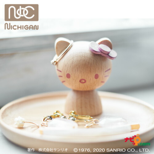 楽天市場 ハローキティ アクセサリースタンド Hk1 ニチガン Hello Kitty 木製 雑貨 小物 大人 アクセサリートレー ハローキティ雑貨シリーズ ナビッピオンライン 楽天市場店