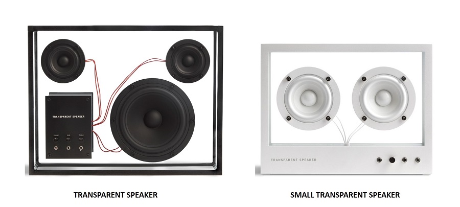 在庫限り】SMALL TRANSPARENT SPEAKER WHITE TPS-02 スモール