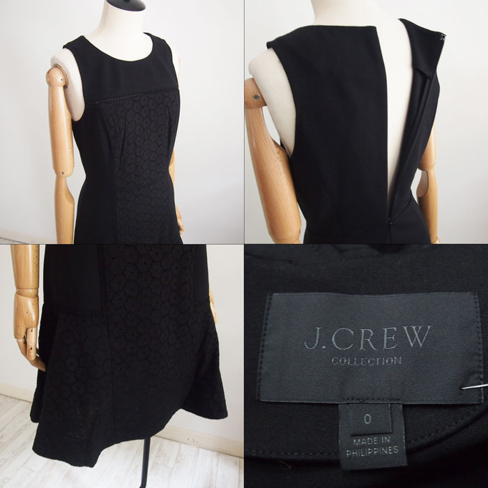 j crew black dress