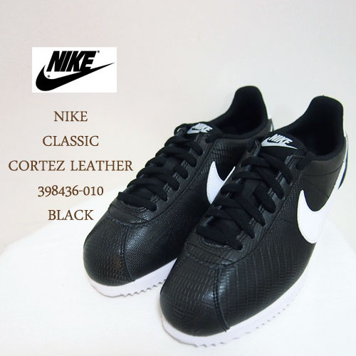 楽天市場 Nike ナイキ 女性向けサイズ Classic Cortez Leather クラシック コルテッツ レザー 010 Black あす楽対応 Navie