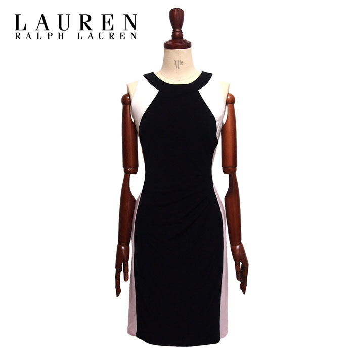 ralph lauren black and white dress