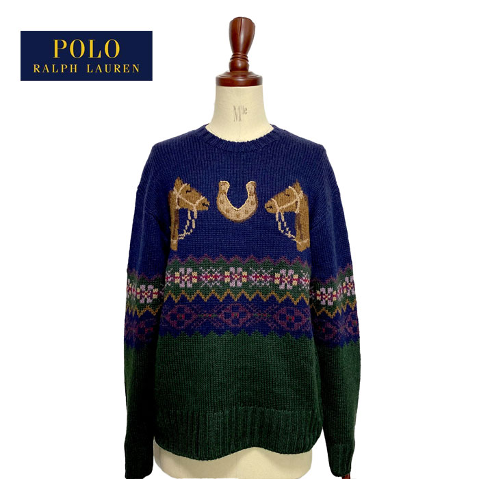 お気にいる セーター Lauren Ralph ウール フェアアイル 馬柄 セーターpolo レディース ラルフローレン ポロ Horse Isle Sweater Fair Dgb Gov Bf