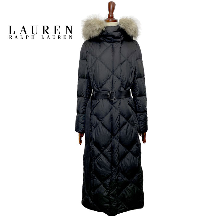 楽天市場 ローレン ラルフローレン レディース ファー フード付き マキシ ロング ダウン コートlauren Ralph Lauren Maxi Long Down Coat Navie