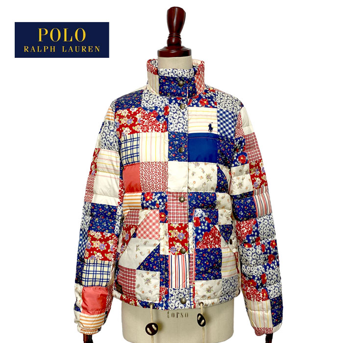 在庫あり 即納 楽天市場 ポロ ラルフローレン レディース パッチワーク柄 ダウンジャケットpolo Ralph Lauren Patchwork Print Down Jacket Navie 内祝い Advance Com Ec