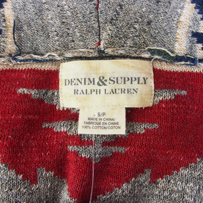 Lauren レディース Denim Supply By アウトレット ラルフローレン Ralph ネイティブ柄 ネイティブ柄 カーディガン Navie アウトレット ラルフローレン デニム サプライ ラルフローレン ネイティブ柄 カーディガン 難あり デニム サプライ レディース