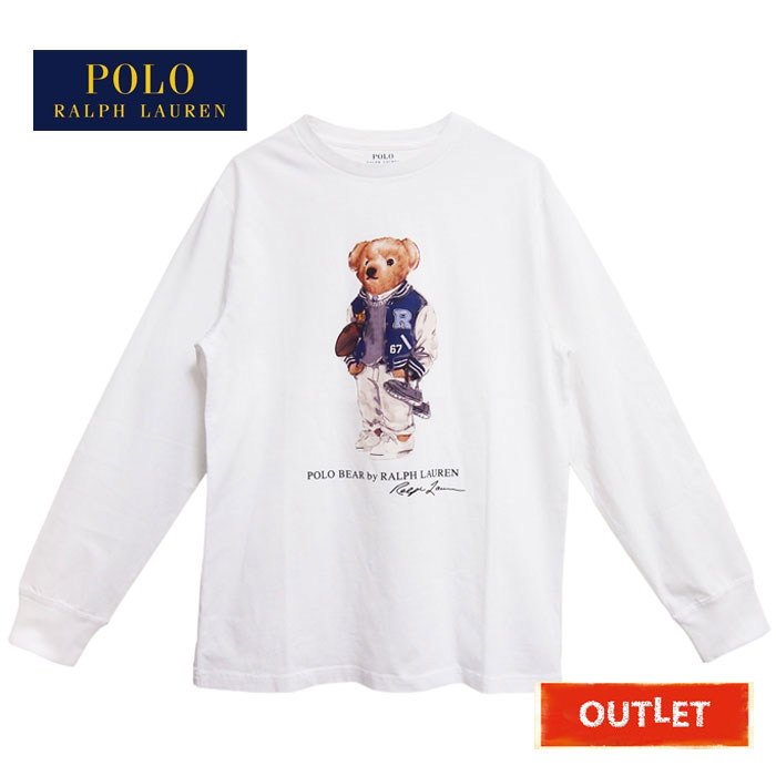 楽天市場 ポロ ラルフローレン キッズ ボーイズ ポロベアー クリスマス クルーネック 長袖 Tシャツ ロンt Whitepolo Ralph Lauren Boys Polo Bear Tee Navie