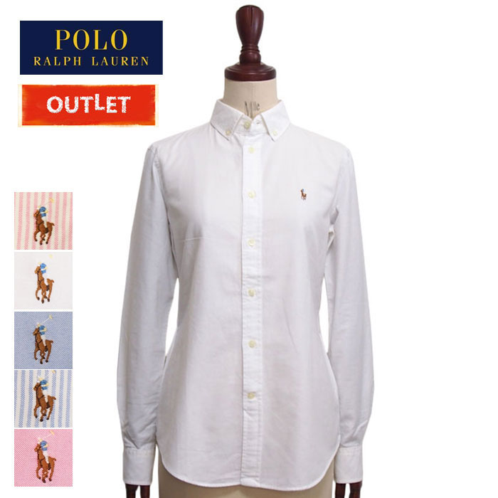 ラルフローレン　定番　スキニーフィット　オックスフォードシャツ　ポニー　M 白 Ralph Lauren - ラルフローレン 定番 スキニーフィット