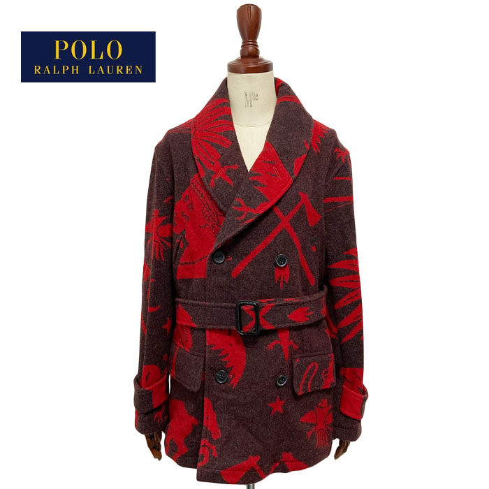 ラルフローレン ダブルマッキーノコート　Lサイズ　ネイティブ柄 RALPH LAUREN】ラルフローレン『ネイティブ柄 カーディガン