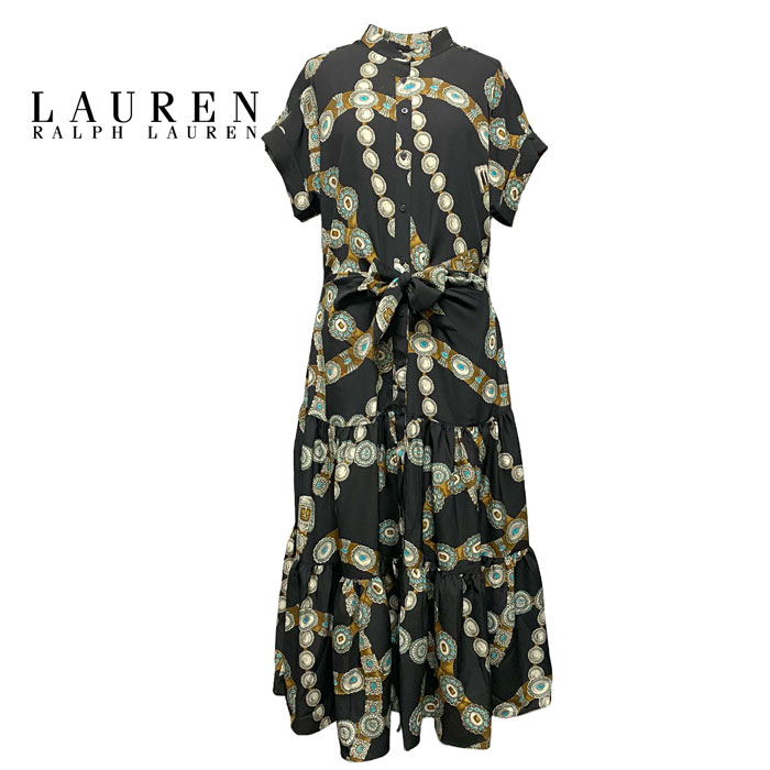 楽天市場】ラルフローレン ローレン レディース プリーツパフスリーブ シフォン ワンピース LAUREN Chiffon Dress : NAVIE