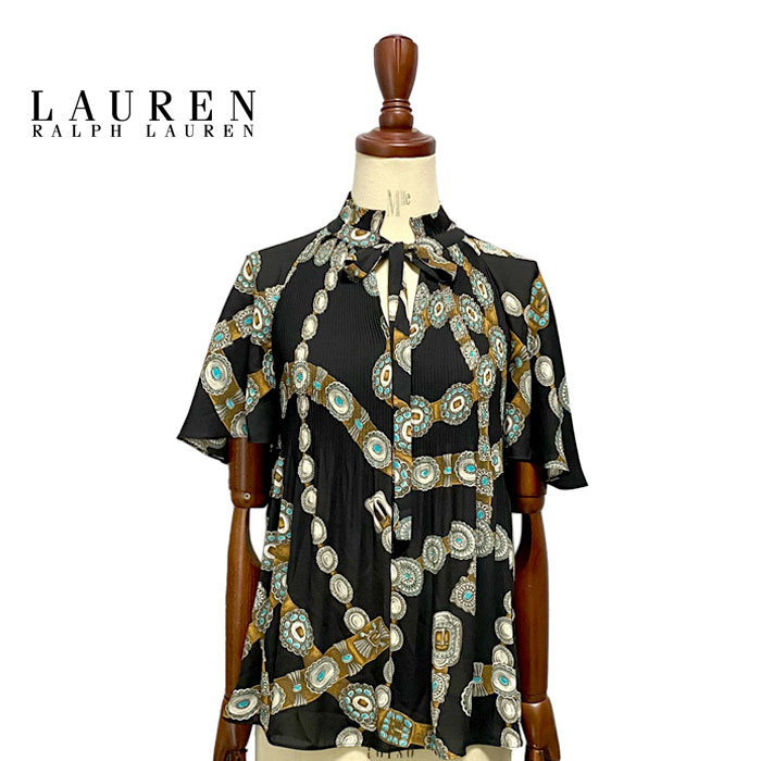 ラルフローレン ローレン レディース プリーツ　シフォン　ブラウス LAUREN Chiffon Pleats Blouse