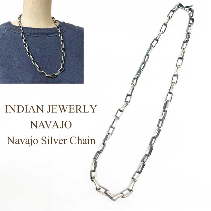 ナバホ シルバー ネックレス Navajo Sally Shurley 61cm Navajo Sally Shirley シルバーチェーンネックレス