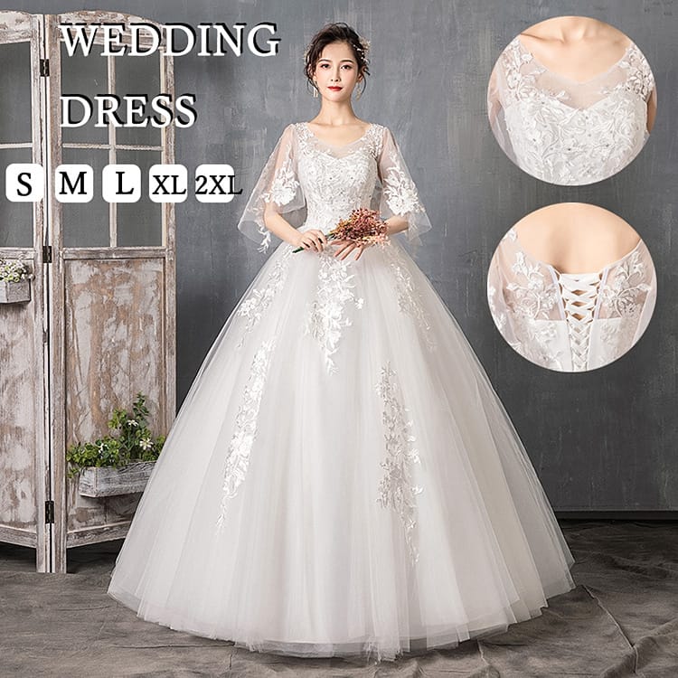 楽天市場】ウェディングドレス 花嫁 ワンピース 結婚式 花嫁ドレス