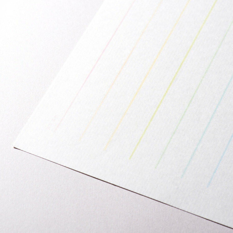 新しく着き エヌビー社 あゆの風 B5相当 便箋 虹 縦 和紙 枚入 虹色の罫線 おしゃれ 縦罫 竹簀の目紙 虹色 罫線 越前和紙 縦書き かわいい シンプル 上品 Www Yourrequestentertainment Com