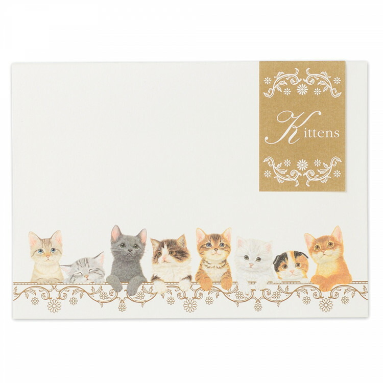 注目ブランド エヌビー社 Pk 封筒 キトゥンズ おしゃれ かわいい 4枚入 子猫 横書き 郵便番号枠なし アメリカンショートヘア ロシアンブルー マンチカン スコティッシュフォールド ミックス 雉トラ ノルウェージャン Batesmartin Com