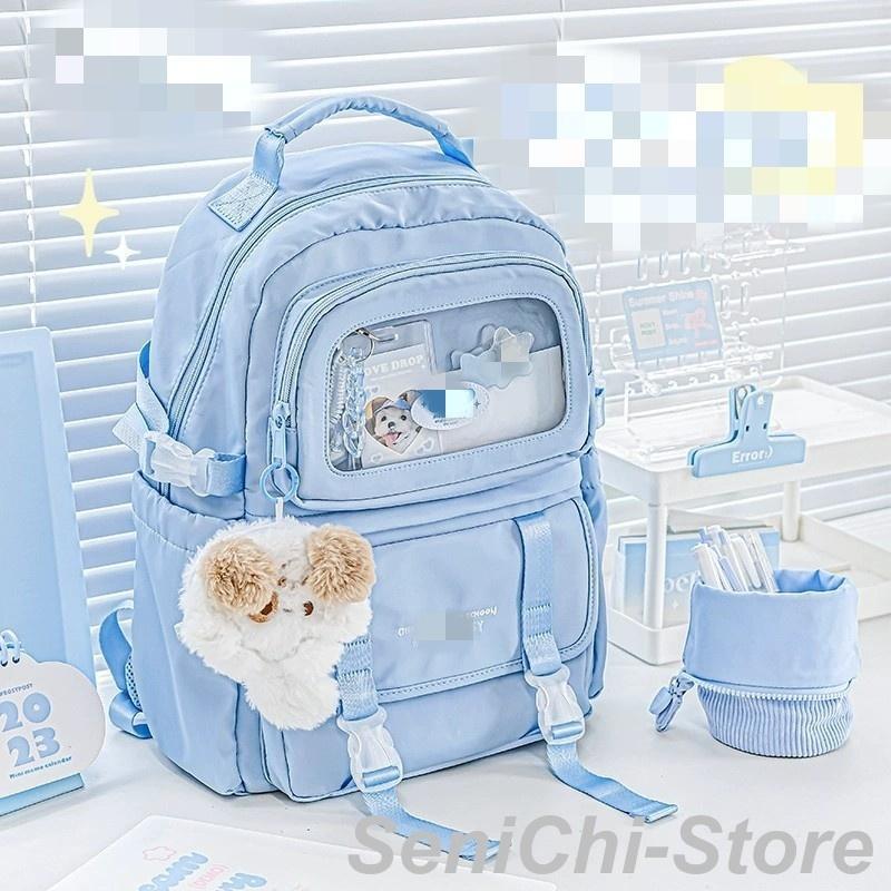 通学リュック 女の子 リュック ジュニア 大容量 リュックサック 中学生 小学生 高校生 A4 大きめ 撥水性 贈り物 入学グッズ メッシュポケット｜合同会社Nブランド