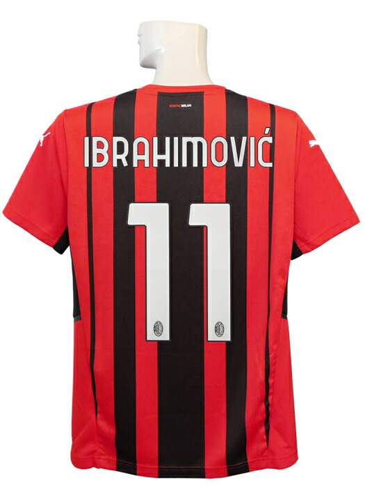 新着 22-23ACミラン AC Milan 11番 IBRAHIMOVIC 半袖